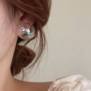 Iridescent Bubble Earrings